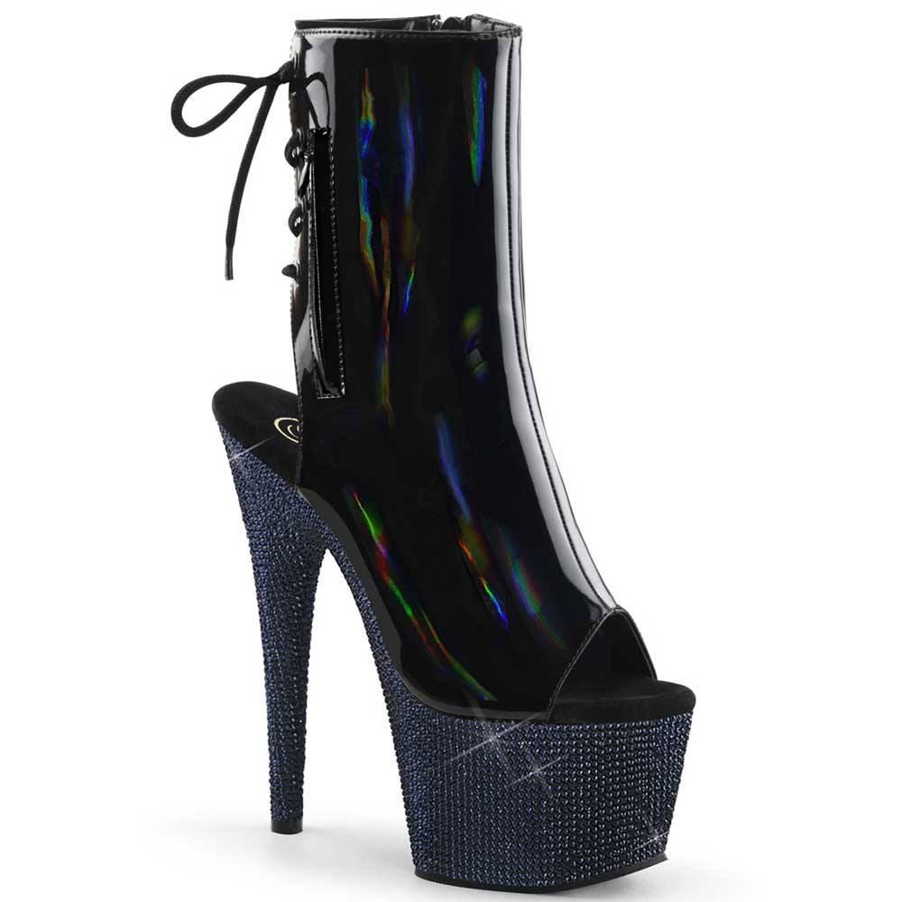 Pleaser - BEJEWELED1018DM7 Bottes de plateforme, Pole dance chaussures - Noir Product image